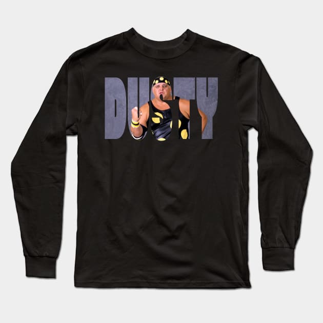 Dusty Rhodes - Polka Dots Long Sleeve T-Shirt by Tomorrowland Arcade